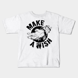 Make a Wish (black) Kids T-Shirt